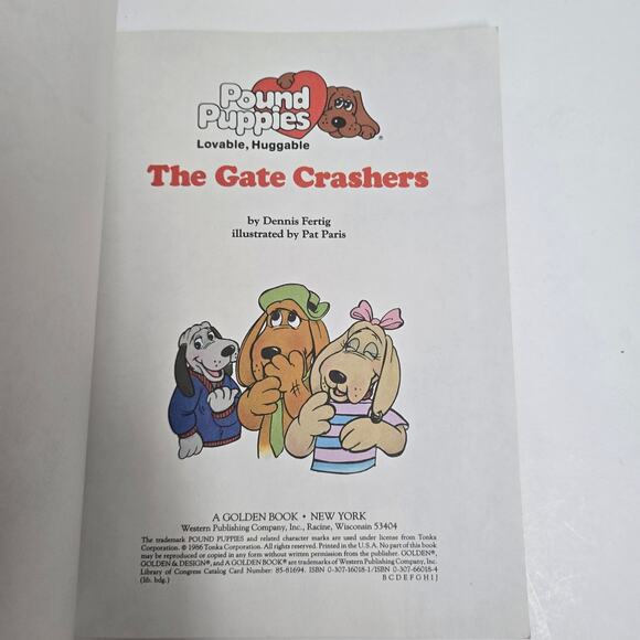 Vintage 1986 Golden Book Pound Puppies The Gate Crashers - Picture 4 of 7